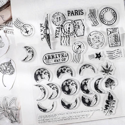 4 Pcs Great Day Clear Silicone Stamp Set