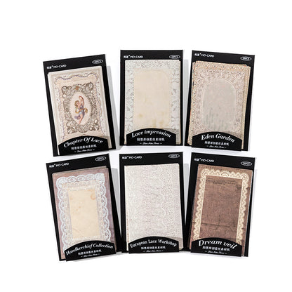 50 Sheets Lace Note Material Paper Set