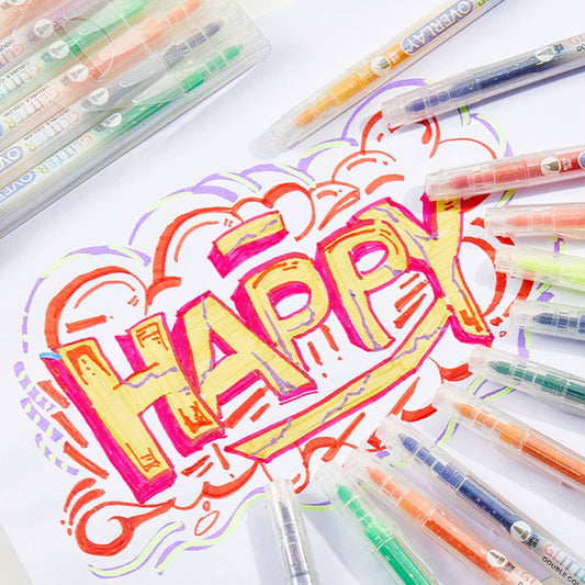 Glitter Color Magic Layering Marker Set