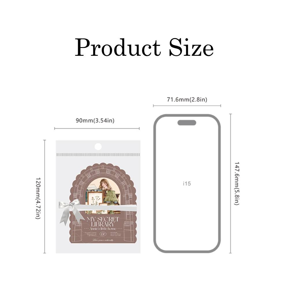 15 Pcs Anne's Little Home Paper Sticker Set