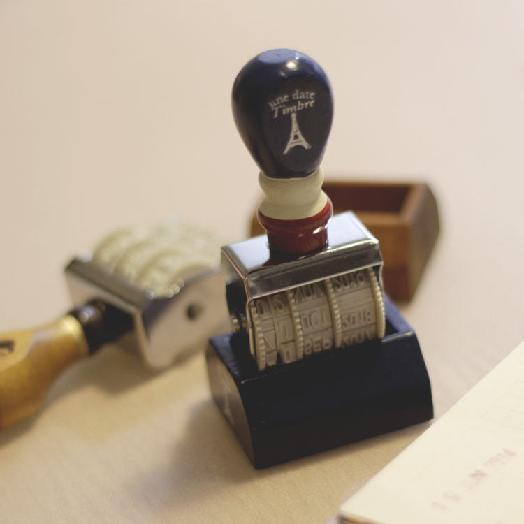 Vintage Roller Date Rubber Stamp