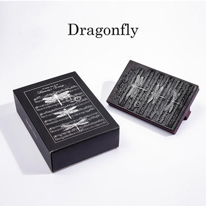 1 Pack Jungle Specimen Wooden Rubber Stamp With Handle