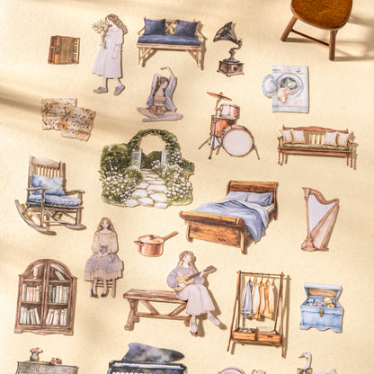 15 Pcs Anne's Little Home Paper Sticker Set