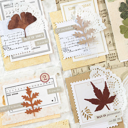 30 Pcs Leaf Collection Die Cut Shapes
