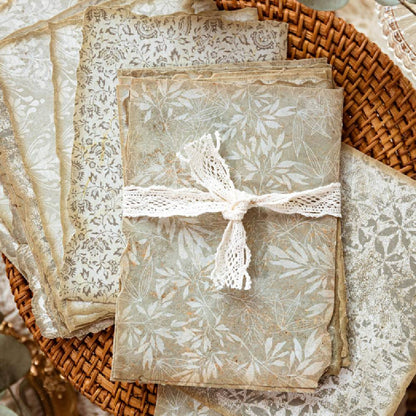 30 Sheets Gentle Flower Wind Material Paper Set