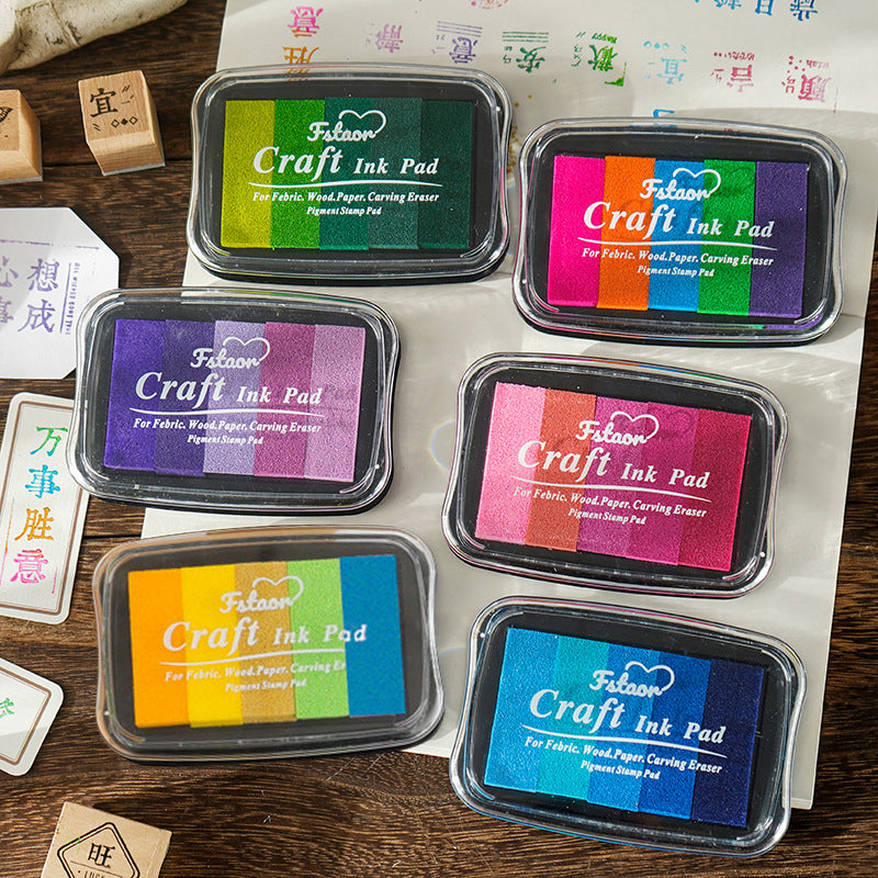 5-Color Gradient Ink Stamp Pad Set