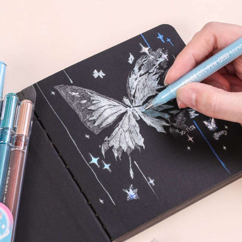Jumbo Glitter Gel Ink Pen Set Of 24