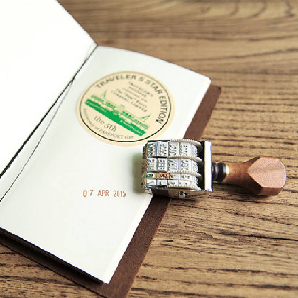 Vintage Roller Date Rubber Stamp