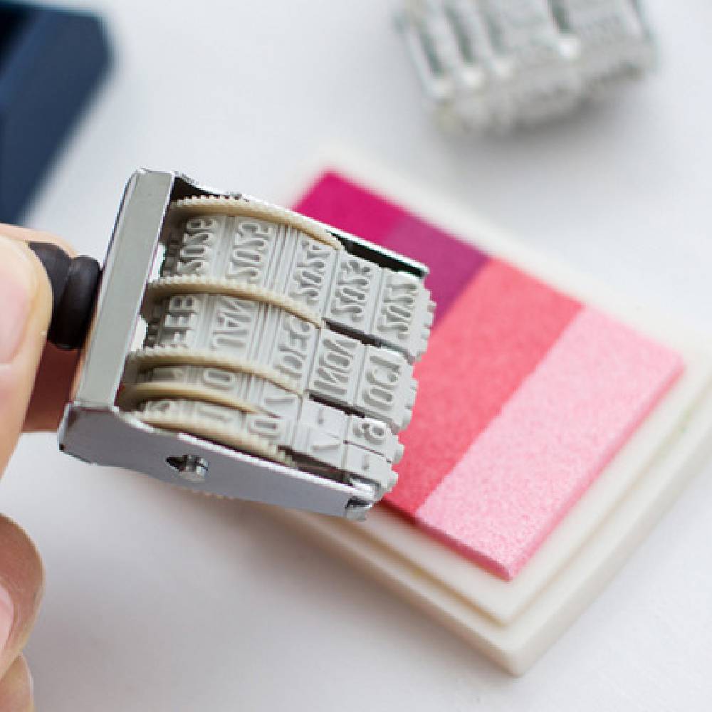 Vintage Roller Date Rubber Stamp