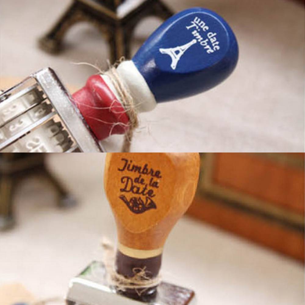 Vintage Roller Date Rubber Stamp
