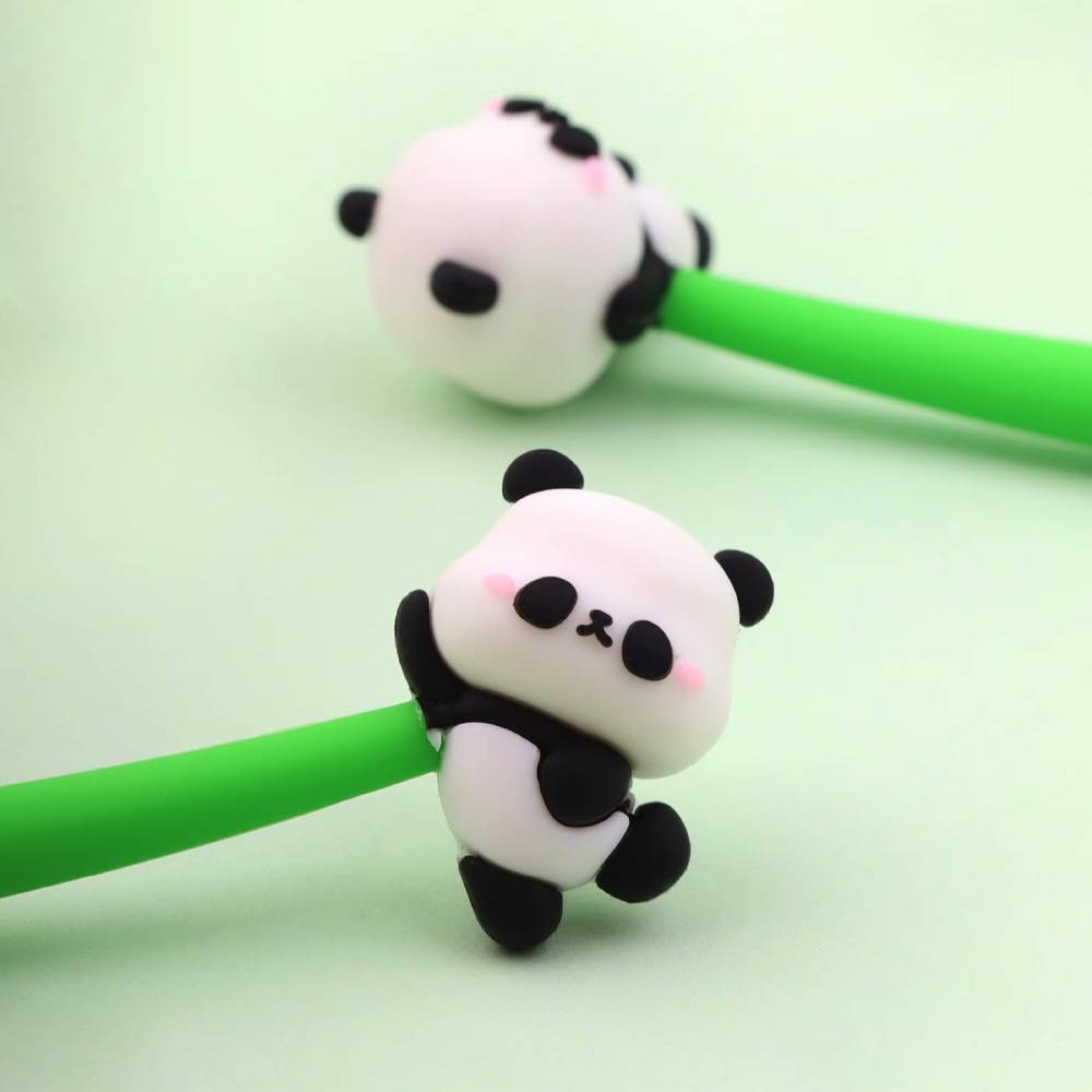 Diligent Panda Silicone Pen Set Of 3