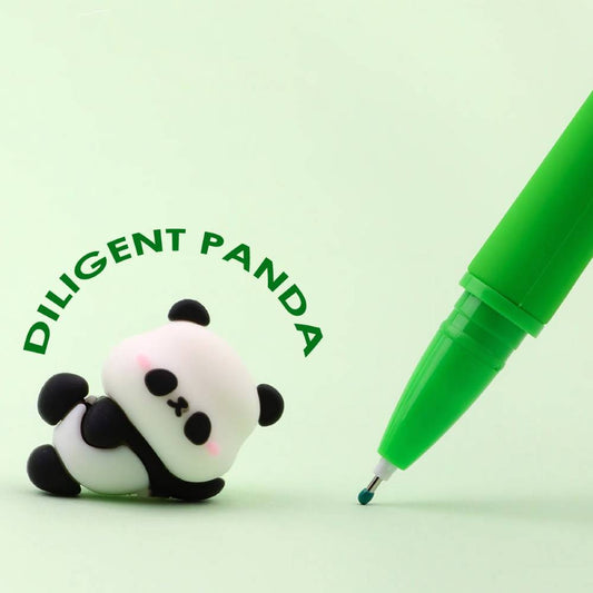Diligent Panda Silicone Pen Set Of 3