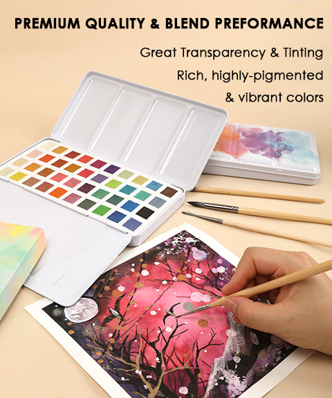 Metallic Watercolor Paint Set Of 40