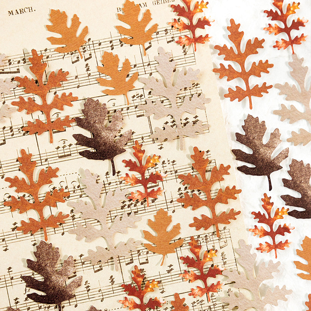 30 Pcs Leaf Collection Die Cut Shapes
