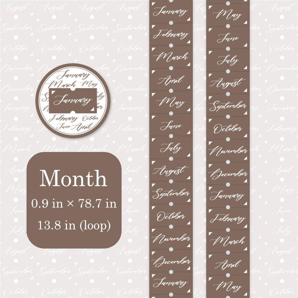 1 Roll Today's Mood Paper Sticker Tape