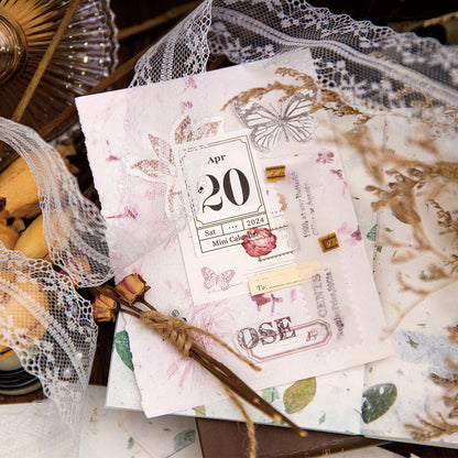 80 Sheets Flower Poetry Material Paper Book