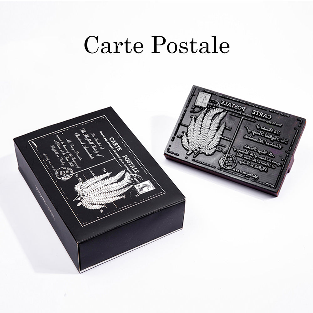 1 Pack Jungle Specimen Wooden Rubber Stamp With Handle