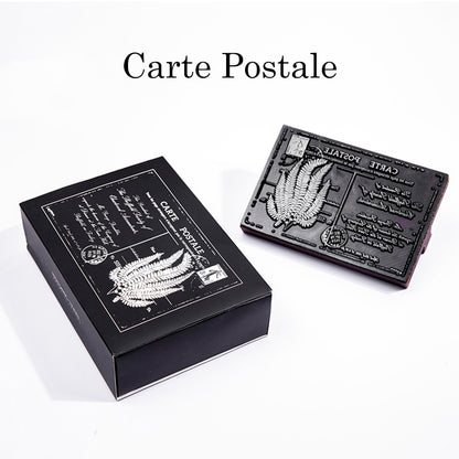 1 Pack Jungle Specimen Wooden Rubber Stamp With Handle