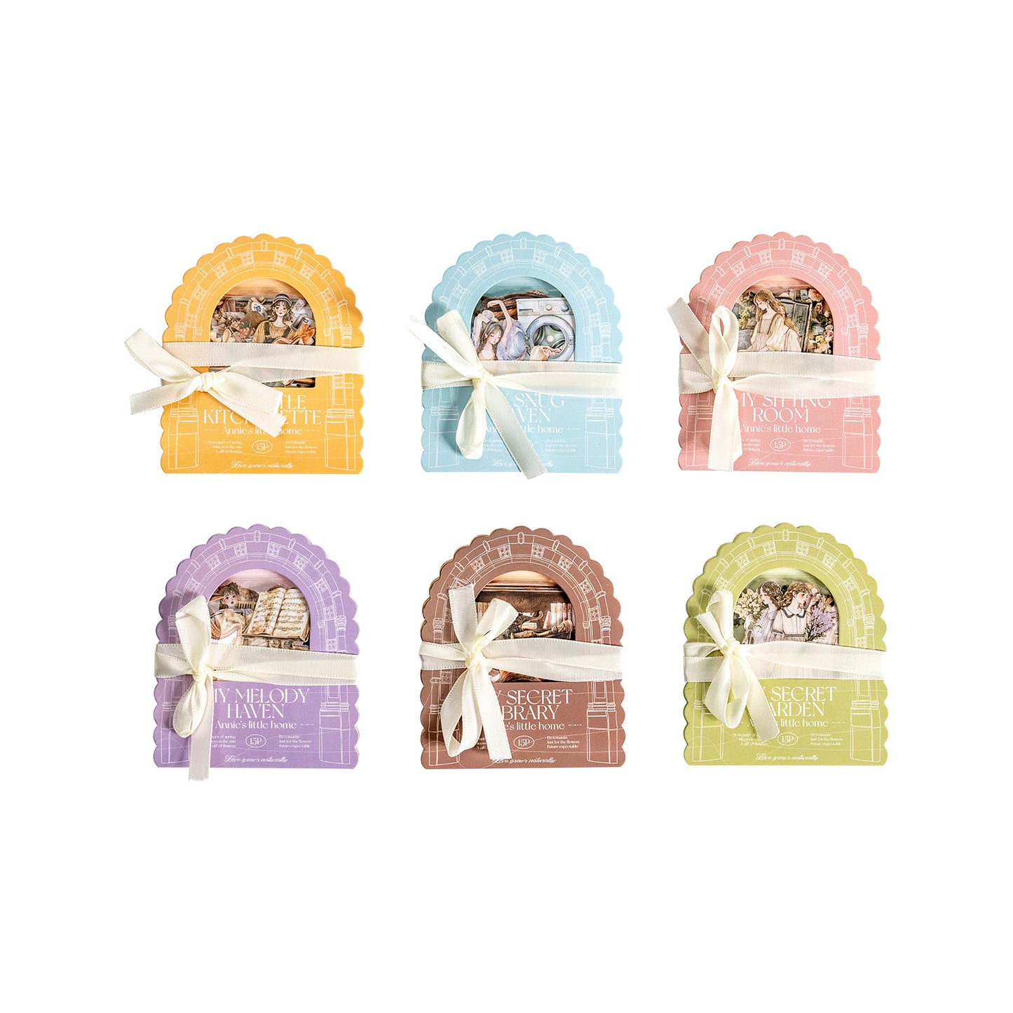 15 Pcs Anne's Little Home Paper Sticker Set