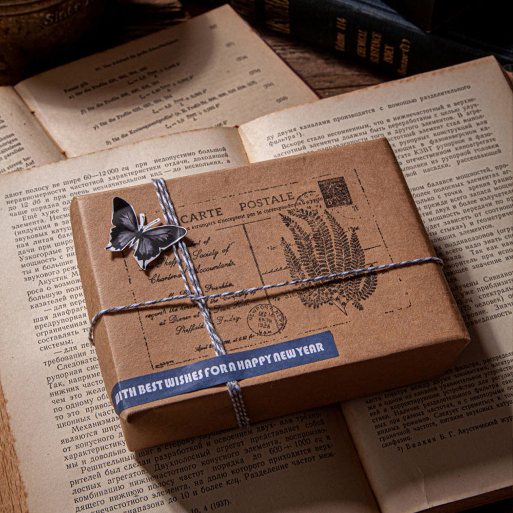 1 Pack Jungle Specimen Wooden Rubber Stamp With Handle