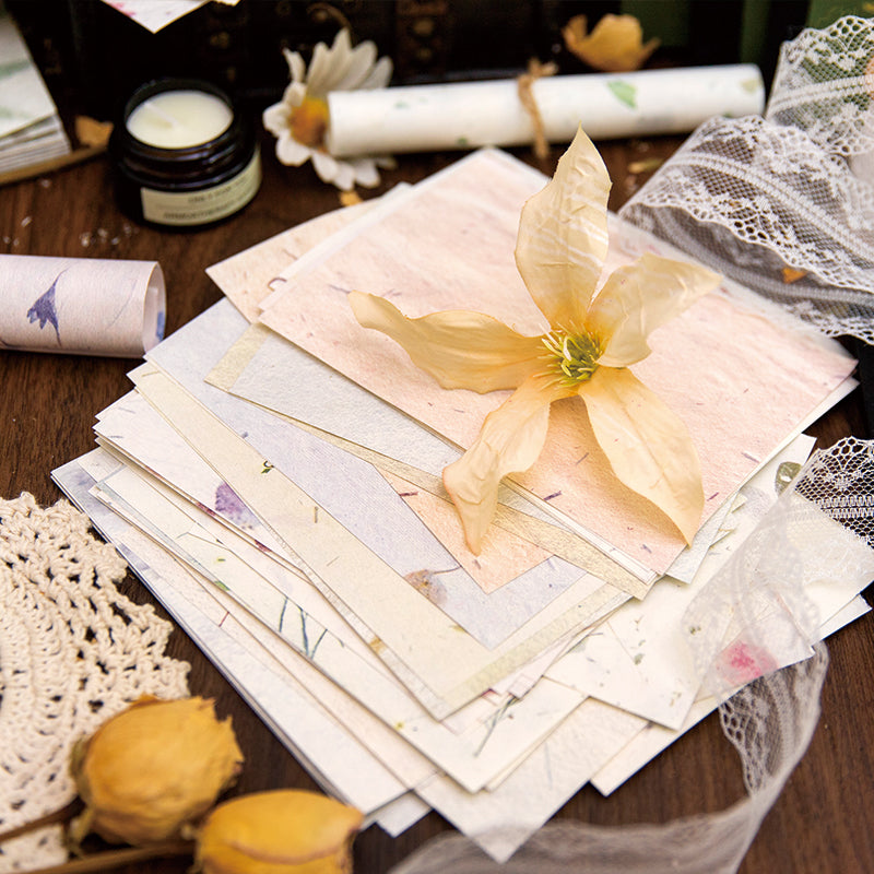 80 Sheets Flower Poetry Material Paper Book