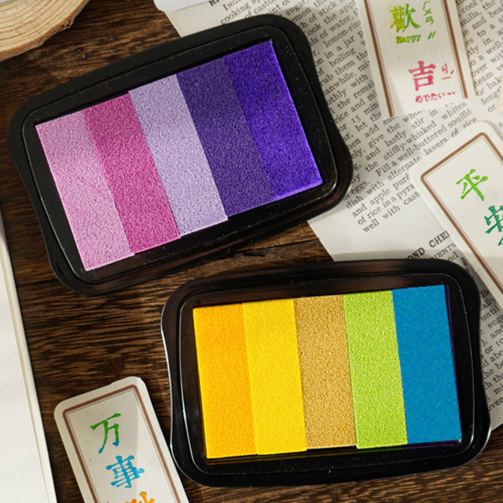 5-Color Gradient Ink Stamp Pad Set