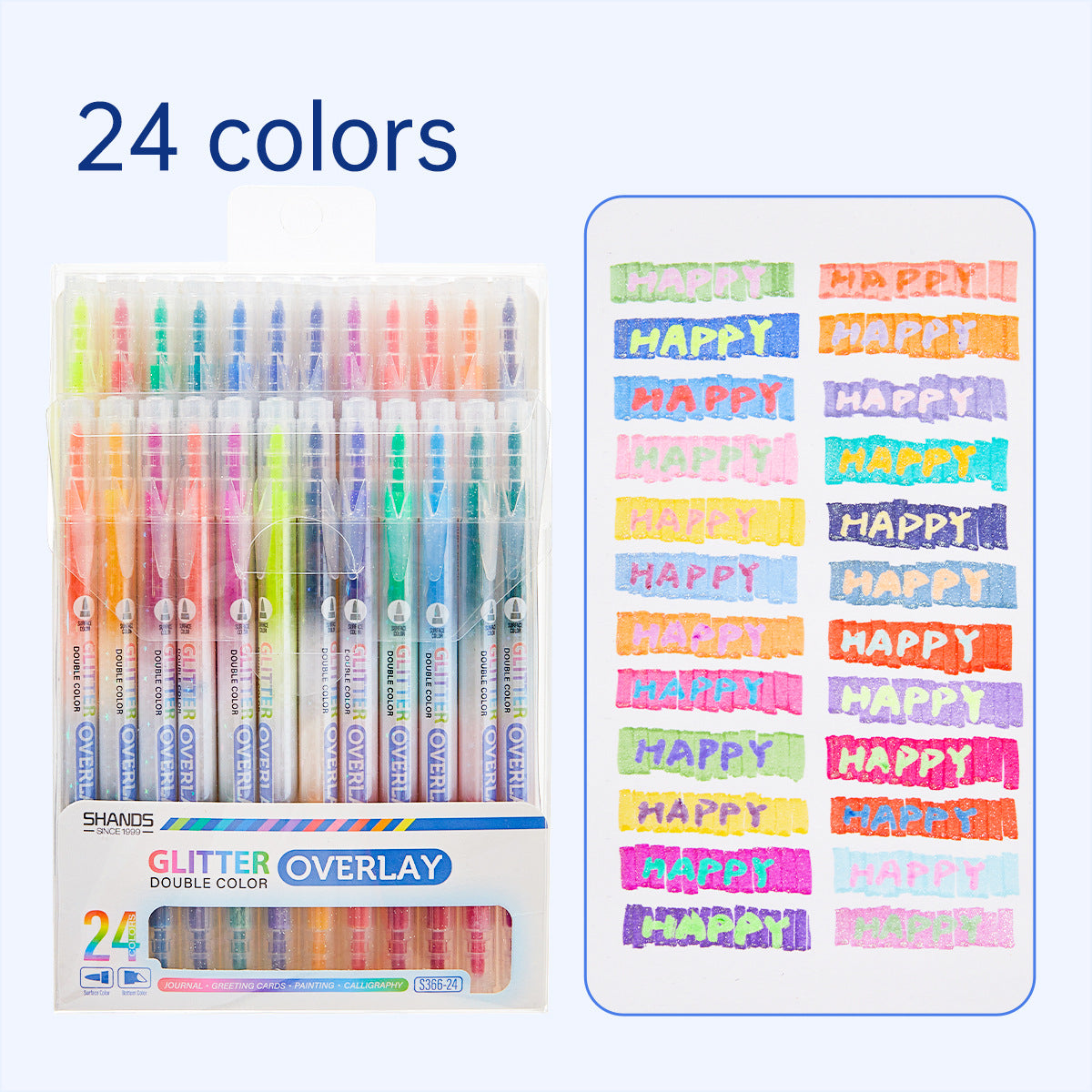 Glitter Color Magic Layering Marker Set