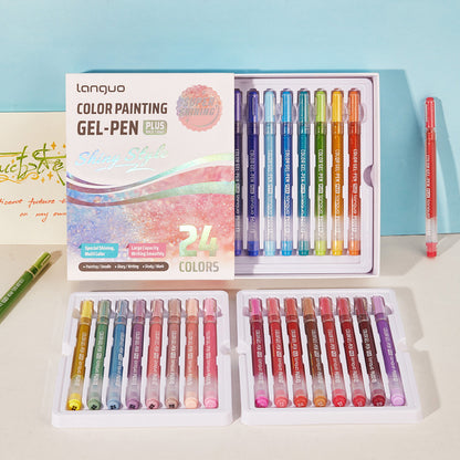 Jumbo Glitter Gel Ink Pen Set Of 24