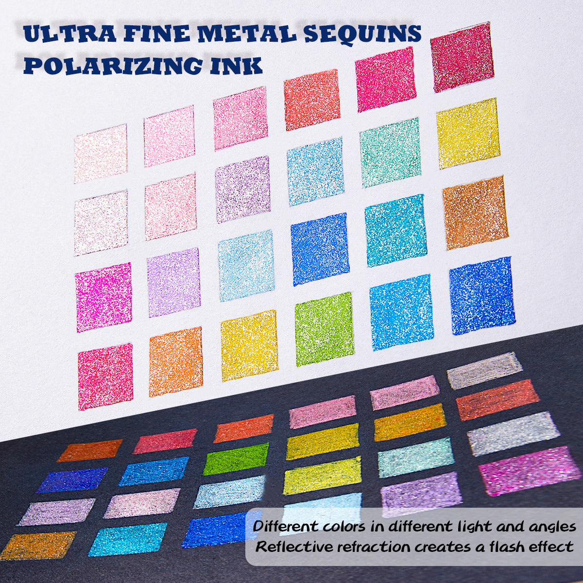 Jumbo Glitter Gel Ink Pen Set Of 24