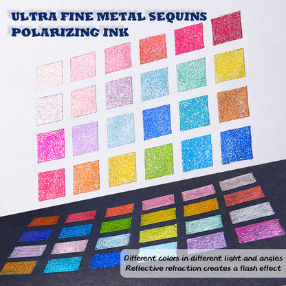 Jumbo Glitter Gel Ink Pen Set Of 24