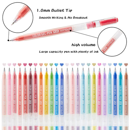 Jumbo Glitter Gel Ink Pen Set Of 24