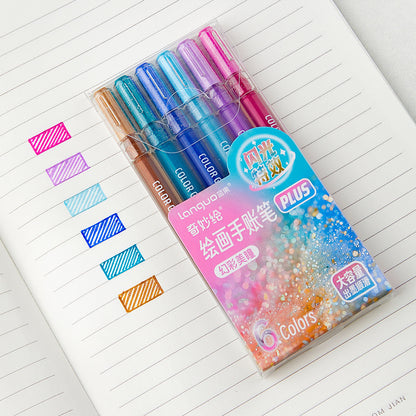 Jumbo Glitter Gel Ink Pen Set Of 24
