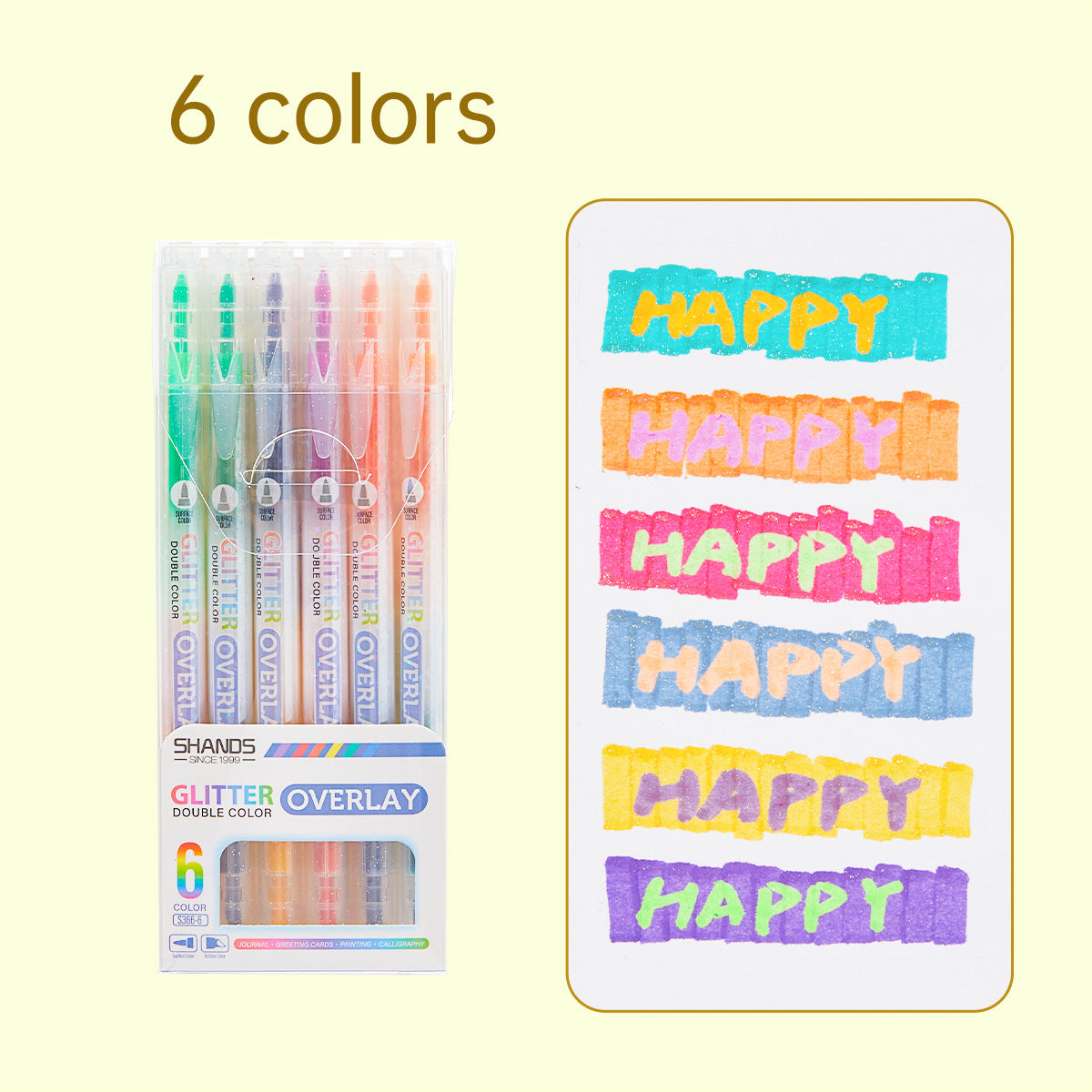 Glitter Color Magic Layering Marker Set