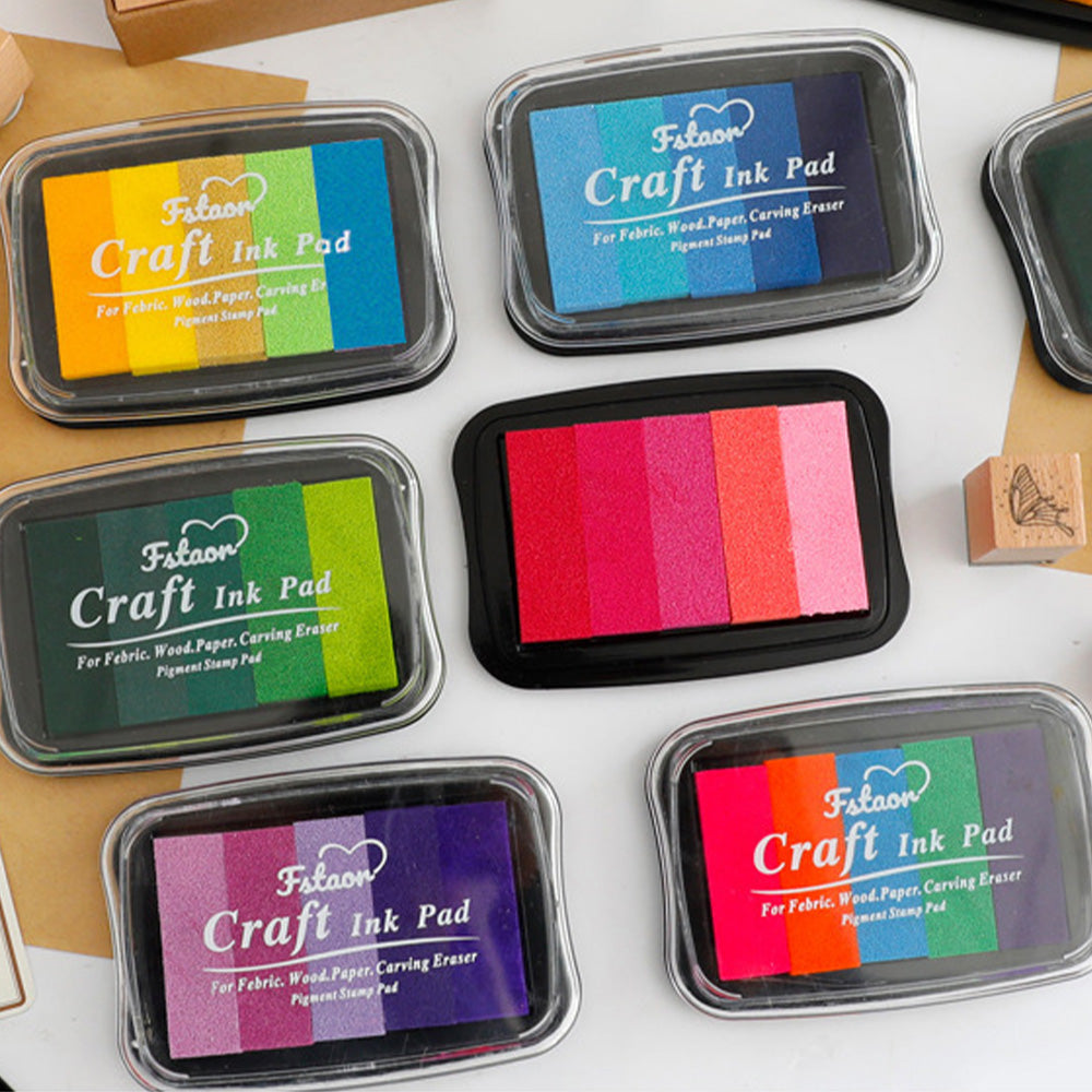 5-Color Gradient Ink Stamp Pad Set