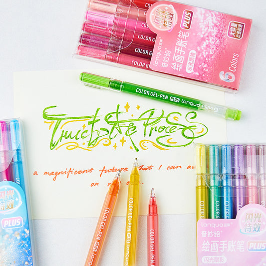 Jumbo Glitter Gel Ink Pen Set Of 24