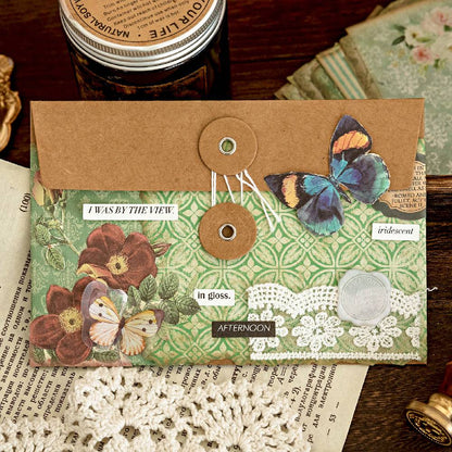 30 Sheets Gentle Flower Wind Material Paper Set
