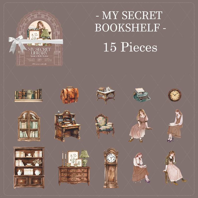 15 Pcs Anne's Little Home Paper Sticker Set