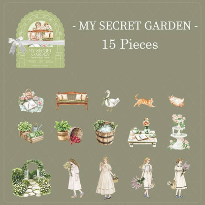 15 Pcs Anne's Little Home Paper Sticker Set